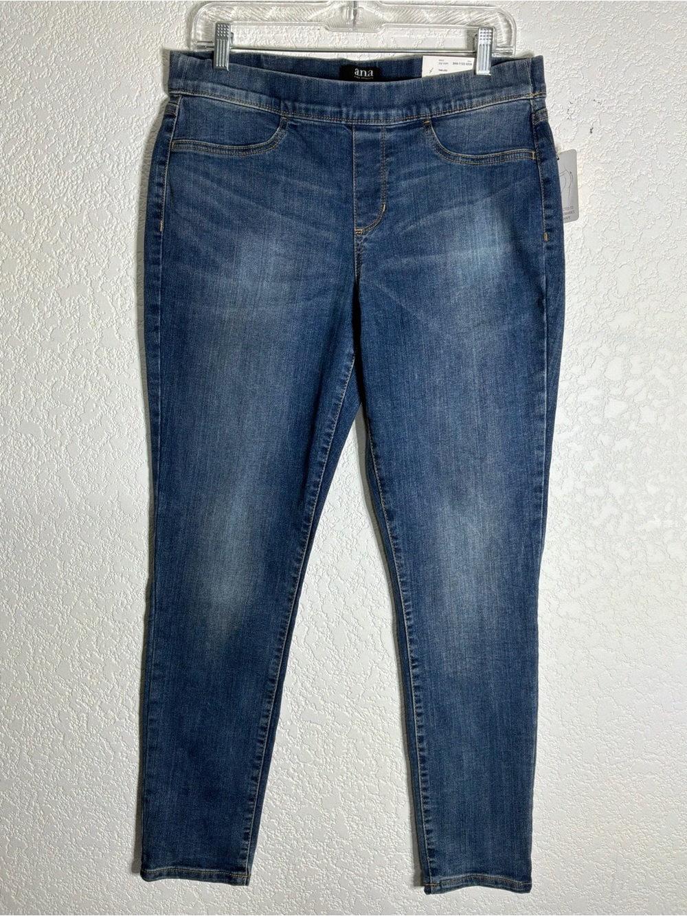 a.n.a Dark Blue Pull On Jegging Jeans Size Large New with Tags
